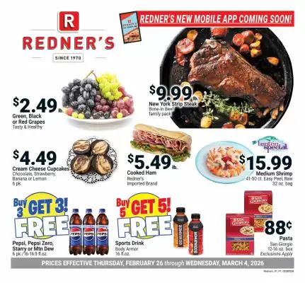 Redner's Warehouse weekly ad (valid until 4-03)