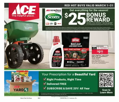 Ace Hardware flyer (valid until 31-03)