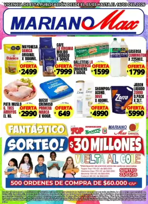 Catálogo Supermercados Mariano Max (válido hasta 16-03)