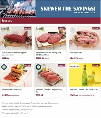 Tasman Butchers catalogue (valid until 9-03)