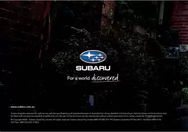 Subaru catalogue Page 52