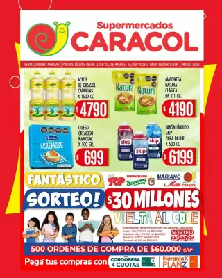 Catálogo Supermercados Caracol (válido hasta 16-03)
