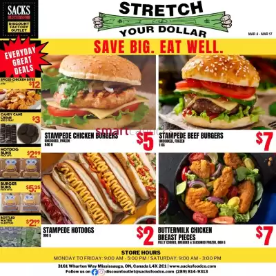 Sacks Food Co. flyer (valid until 17-03)