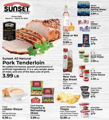 Sunset Foods weekly ad (valid until 10-03)