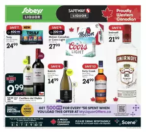 Sobeys Liquor flyer week 10 Page 1