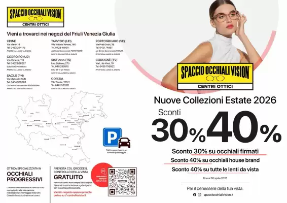Volantino Spaccio Occhiali Vision (valido fino al 30-04)