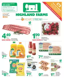 Highland Farms flyer Page 1