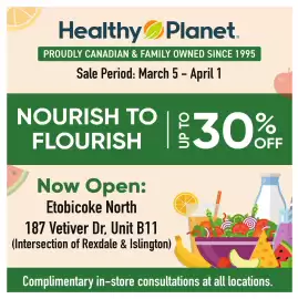 Healthy Planet flyer Page 1