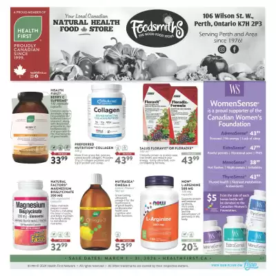 Foodsmiths flyer (valid until 31-03)