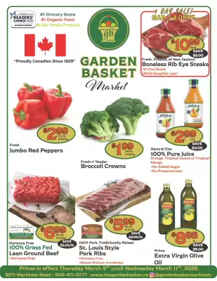 The Garden Basket flyer (valid until 11-03)