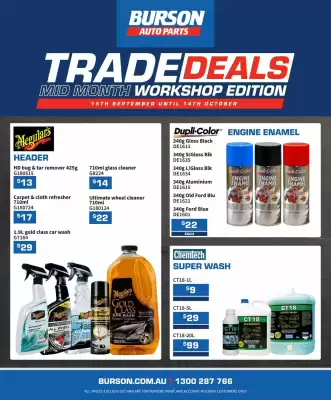 Burson Auto Parts catalogue (valid until 14-10)