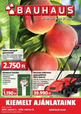 Bauhaus akciós újság (érvényes eddig: 31-03)