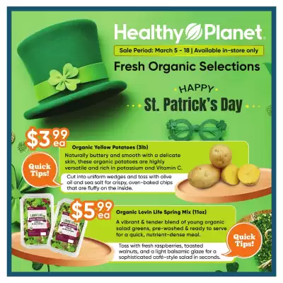Healthy Planet flyer (valid until 18-03)