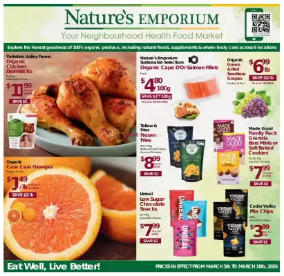 Nature's Emporium flyer (valid until 18-03)
