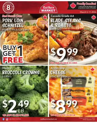Red Barn Market flyer (valid until 11-03)