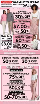 Fabricland flyer (valid until 22-03)