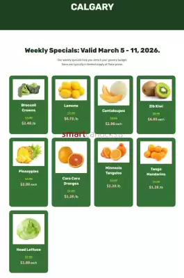 H&W Produce flyer (valid until 11-03)