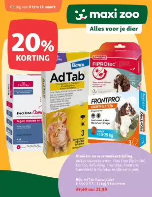 Maxi Zoo folder (geldig t/m 15-03)