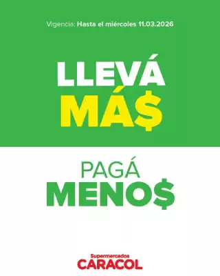 Catálogo Supermercados Caracol (válido hasta 11-03)
