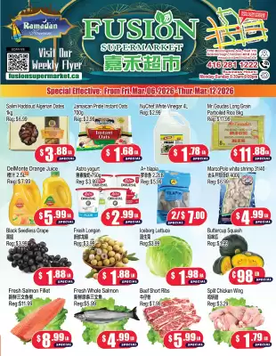 Fusion Supermarket flyer (valid until 12-03)