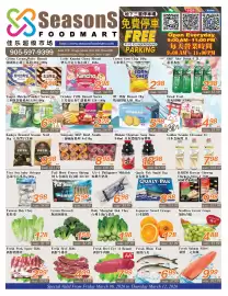 Seasons Foodmart flyer week 10 Page 1