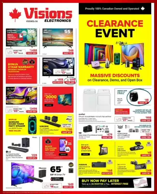 Visions Electronics flyer (valid until 12-03)