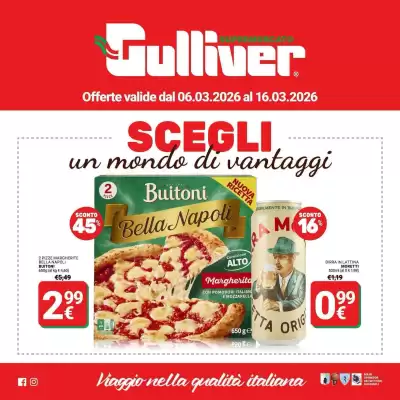Volantino Supermercati Gulliver (valido fino al 16-03)