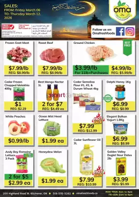 Oma Fresh Foods flyer (valid until 12-03)