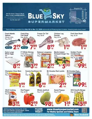 Blue Sky Supermarket flyer (valid until 12-03)
