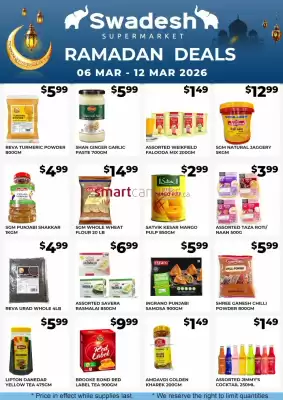 Swadesh Supermarket flyer (valid until 12-03)