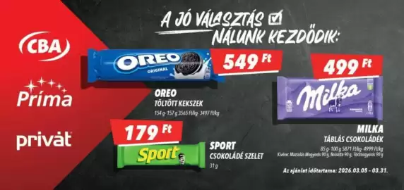 CBA akciós újság Oldal 1