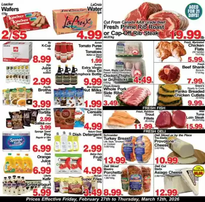 Concord Food Centre & Oak Ridges Food Market flyer (valid until 12-03)
