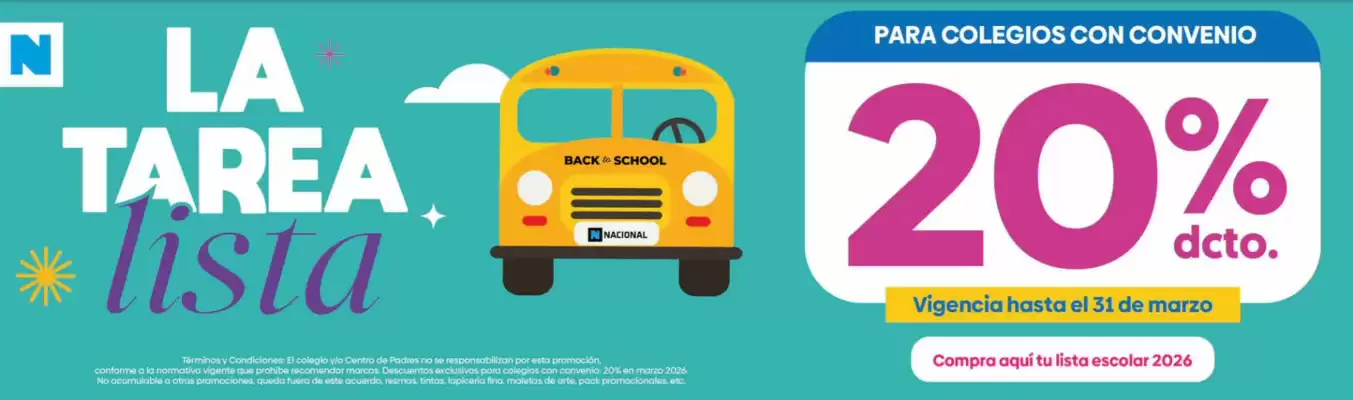 Catálogo Librería Nacional (válido hasta 31-03)