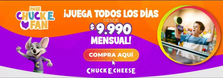 Catálogo Chuck E. Cheese´s Página 1
