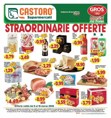 Volantino Il Castoro Supermercati (valido fino al 16-03)