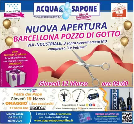 Volantino Acqua & Sapone (valido fino al 22-03)