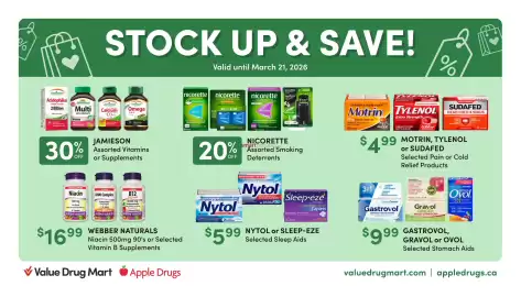 Value Drug Mart flyer Page 1