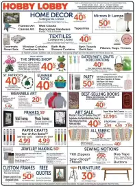 Hobby Lobby weekly ad week 11 Page 1