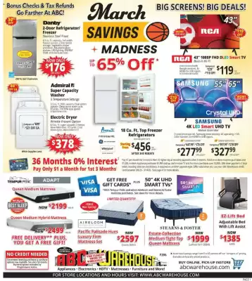 ABC Warehouse weekly ad (valid until 14-03)