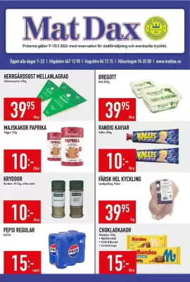 Matdax reklamblad (giltig till och med 15-03)