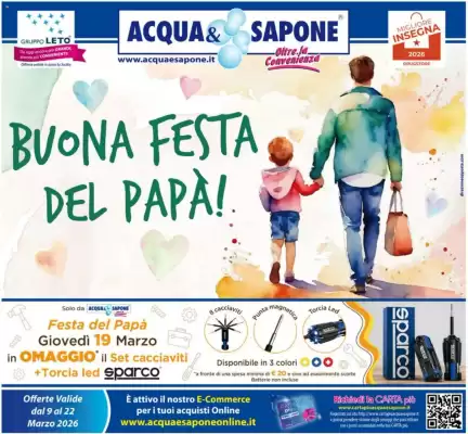 Volantino Acqua & Sapone (valido fino al 22-03)