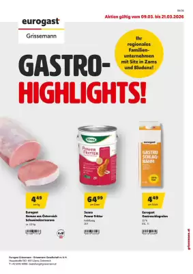 Eurogast Grissemann Flugblatt (gültig bis 21-03)