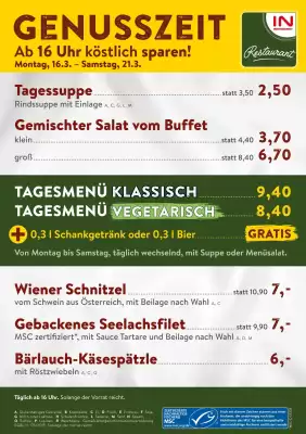 Interspar Restaurant Flugblatt (gültig bis 21-03)