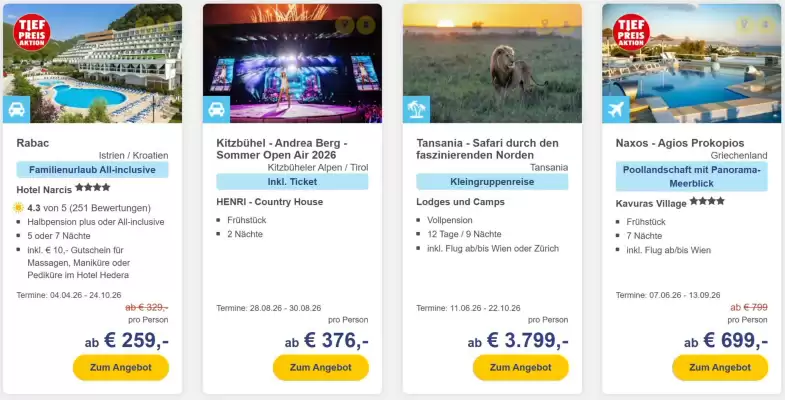 Hofer Reisen Flugblatt (gültig bis 22-03)