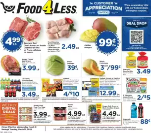 Food 4 Less weekly ad week 11 Page 1