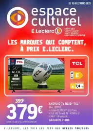 Catalogue E.Leclerc Espace Culturel page 1