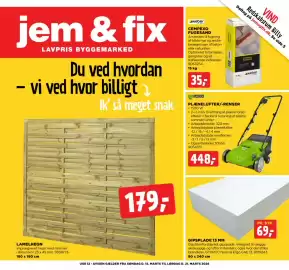 Jem & fix tilbudsavis uge 12 Side 1