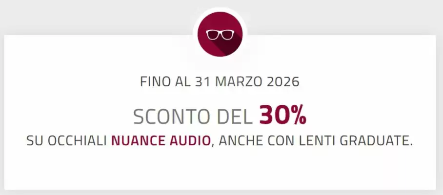 Volantino Spaccio Occhiali Vision (valido fino al 31-03)