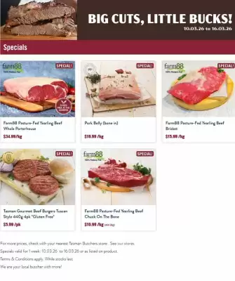 Tasman Butchers catalogue (valid until 16-03)