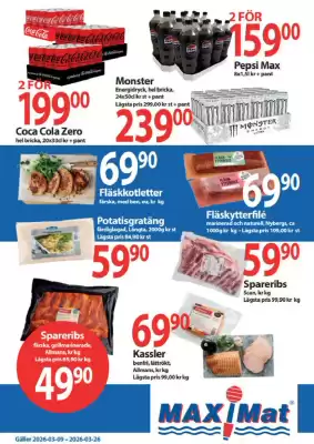 MaxiMat Töcksfors kundeavis (gyldig til 26-03)